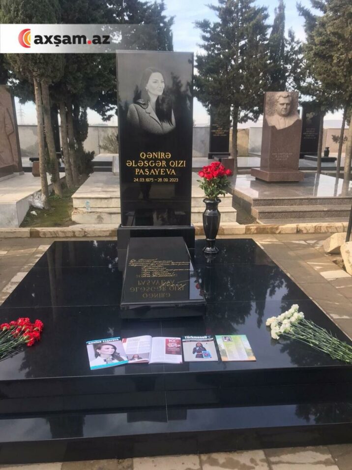 Qənirə Paşayevanın məzarı – FOTO Qənirə Paşayevanın məzarı – FOTO