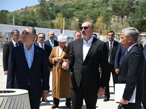 Prezidentlər Şuşada- Fotolar