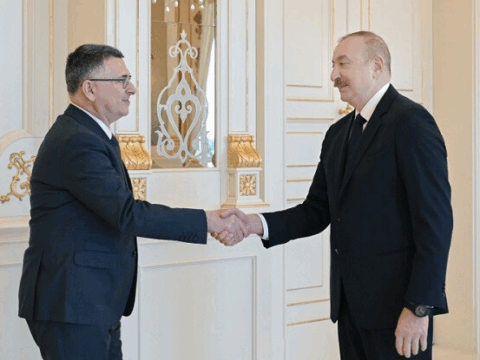 İlham Əliyev Gideon Saarı qəbul etdi
