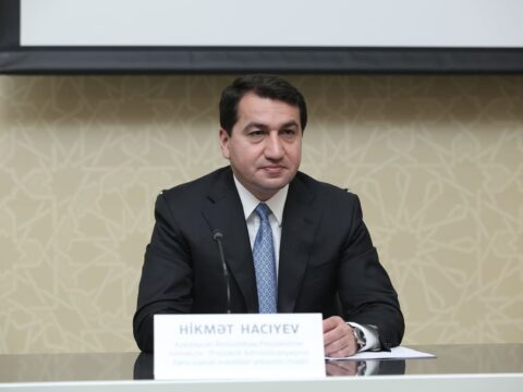 Hikmət Hacıyev Blinkenin köməkçisi ilə GÖRÜŞDÜ 