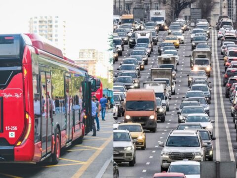 Bu gün də 136 avtobus TIXACDA qalıb