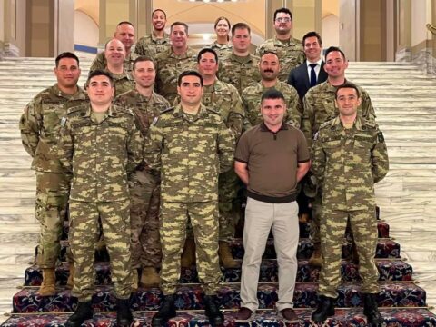 Hərçilərimiz Oklohomada ABŞ hərbçiləri ilə görüşdü 