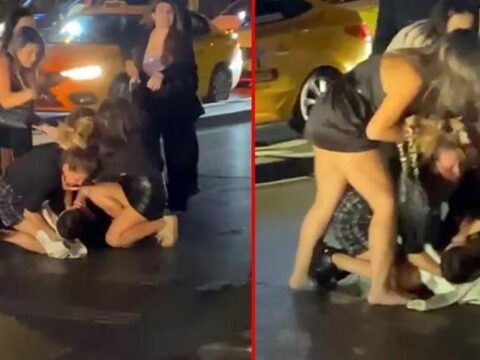 Şəhərin mərkəzində qadınlar “saçyoldu”ya çıxdılar