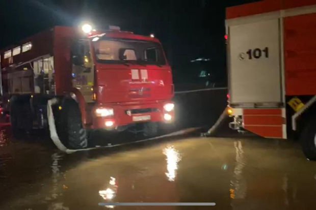 Qaradağda qəzalı ərazidə suyun çəkilərək kənarlaşdırılması sona çatdırılıb