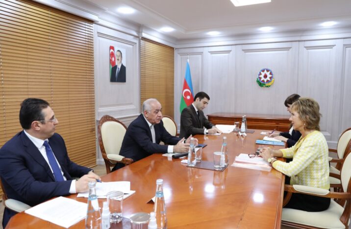 Baş nazir Olqa Alqayerova ilə görüşüb Baş nazir Olqa Alqayerova ilə görüşüb