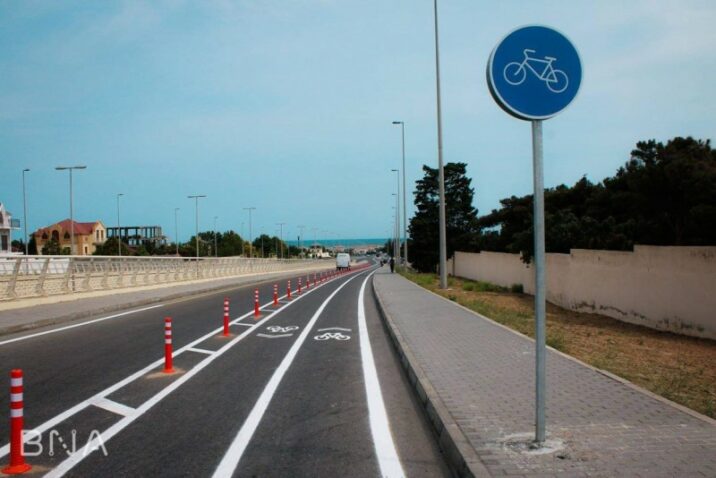 Bakıda 8.2 km-lik velosiped yolu salınır