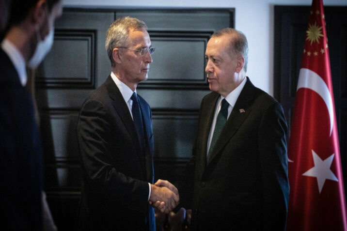 Ərdoğan Stoltenberqlə görüşdü 