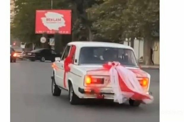 Ağcabədidə toy karvanında avtoxuliqanlıq edən sürücü cərimələndi