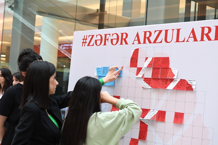 “Zəfər arzuları” adlı sosial aksiya təşkil edilib “Zəfər arzuları” adlı sosial aksiya təşkil edilib