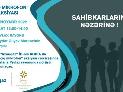 “Azəriqaz”ın sahibkarlarla növbəti görüşü Yevlaxda keçiriləcək