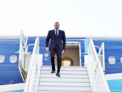 Prezident İlham Əliyev Özbəkistana səfərə gedib