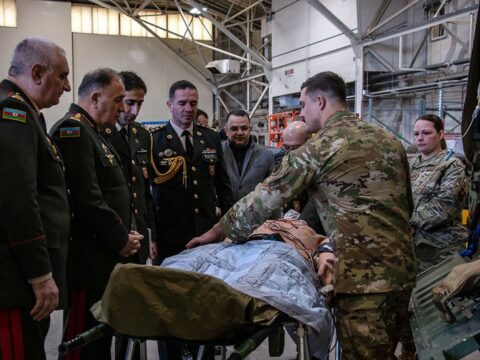 Kərim Vəliyev ABŞ-da aviasiya bazasını ziyarət edib