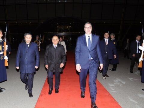 Serbiya Prezidentinin Azərbaycana işgüzar səfəri başa çatıb