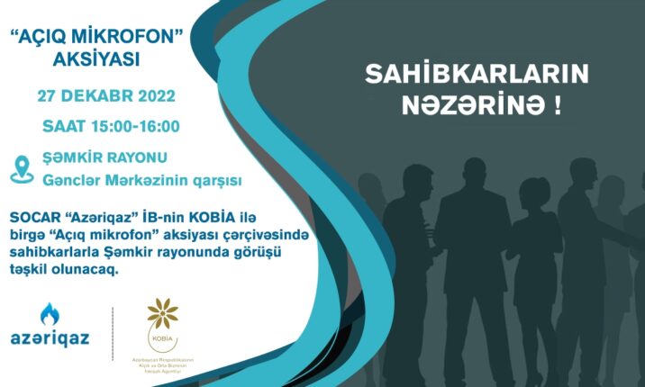 Sahibkarlarla növbəti görüş Şəmkir rayonunda keçiriləcək Sahibkarlarla növbəti görüş Şəmkir rayonunda keçiriləcək