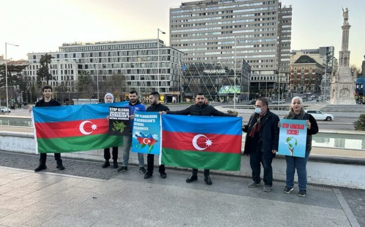 Madriddə ermənilərə ETİRAZ: Buna son qoyun…