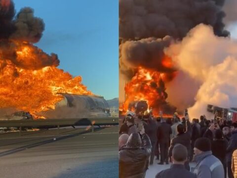 Bakıda dəhşətli qəzadan sonra partlayış olub: Ölən və xəsarət alanlar var