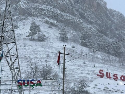 Şuşa, Kəlbəcər və Laçında qarlı hava şəraiti davam edəcək