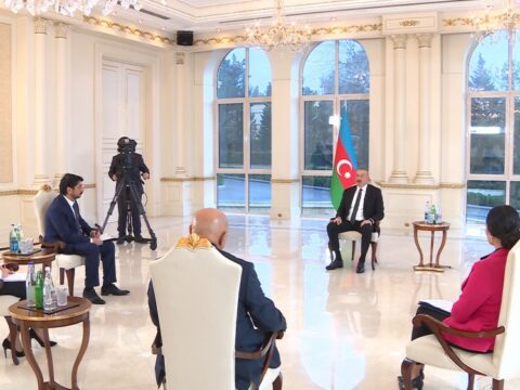 Prezidentlə müsahibədə bu jurnalistlər iştirak edib