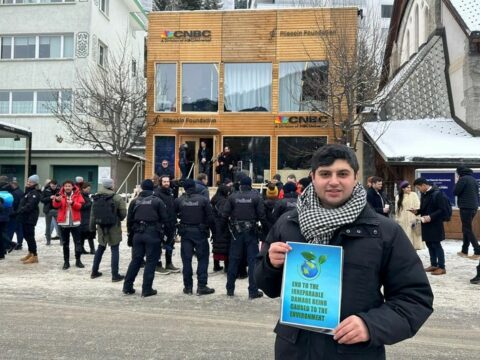 Davosda Laçın yolundakı aksiyaya dəstək göstərildi