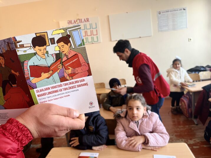 Mina təhlükəsinə dair növbəti təlim keçirilib Mina təhlükəsinə dair növbəti təlim keçirilib