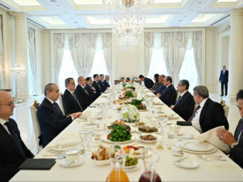 Misir Prezidentinin şərəfinə nahar verilib