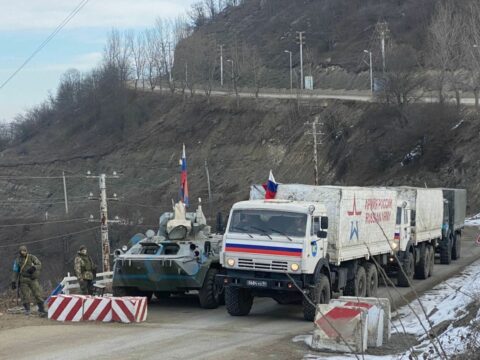 Sülhməramlıların maşınları aksiya yerindən maneəsiz keçdi