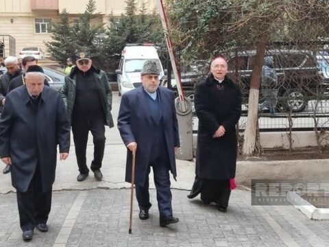 Azərbaycandakı dini konfessiyaların rəhbərləri Orxan Əsgərovun yas mərasimində iştirak ediblər
