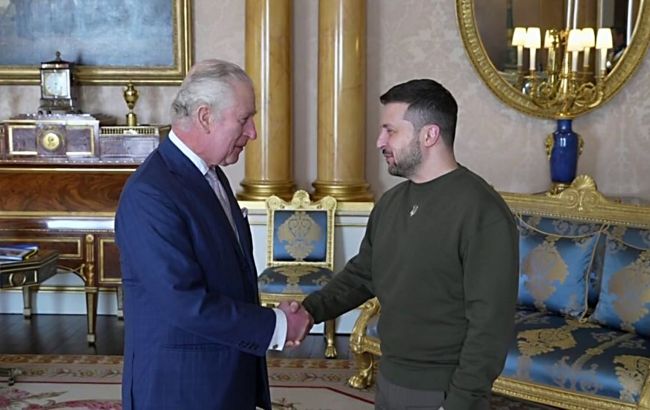 Zelenski Britaniya kralı ilə görüşdü Zelenski Britaniya kralı ilə görüşdü