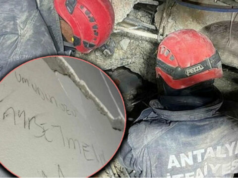 64 saat sonra çıxarılan gənc divara həkk etdiyi yazı ilə güc toplayıb