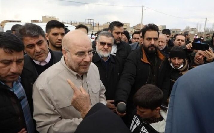 Xoy şəhərinə gedən İran parlamentinin sədri etirazla qarşılandı
