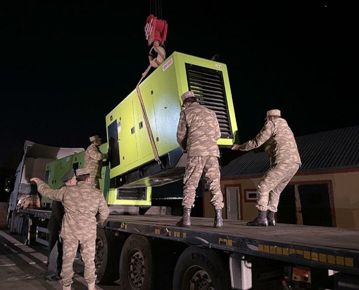 Müdafiə Nazirliyi Türkiyəyə generatorlar göndərdi