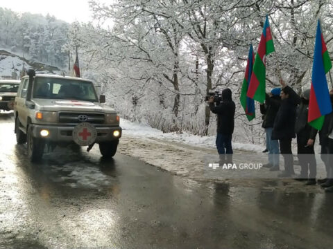BQXK-nın altı avtomobili aksiya keçirilən ərazidən Laçın istiqamətinə maneəsiz keçid edib