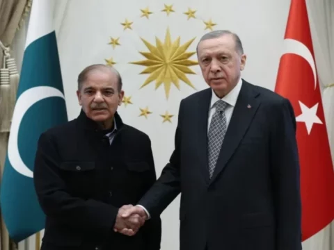 Ərdoğan Pakistanın Baş naziri Şərifi qəbul edib