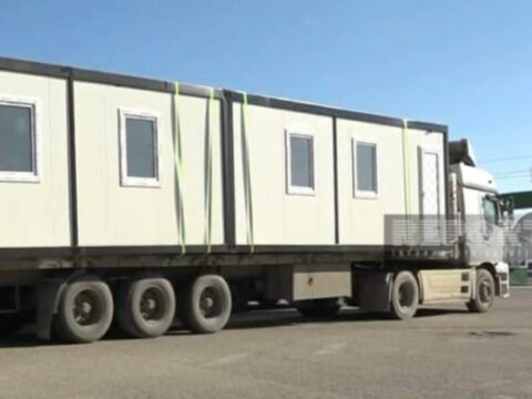 Azərbaycandan Türkiyəyə modul tipli daha 22 ev yola salınıb