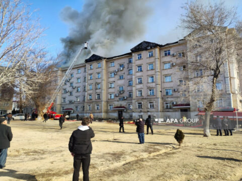 Naxçıvanda yaşayış binasında yanğın söndürülüb – VİDEO – FOTO – YENİLƏNİB