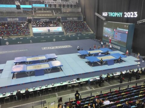 Bakıda batut gimnastikası üzrə Dünya Kubokunun açılış mərasimi olub