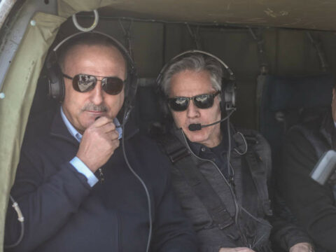 Blinken Çavuşoğlu ilə zəlzələ bölgəsində – YENİLƏNİB (VİDEO)