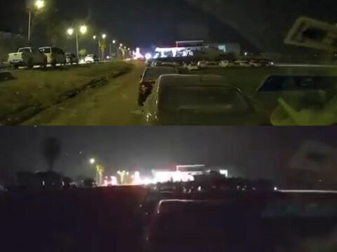 Hatayda zəlzələ anının görüntüləri: Əvvəlcə göyün üzü qaraldı, sonra yer silkələndi…