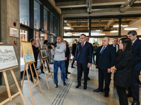 Xocalı soyqırımının 31-ci ildönümü ilə əlaqədar şəhid Murad Məmmədovun əl işlərindən ibarət sərgi keçirilib