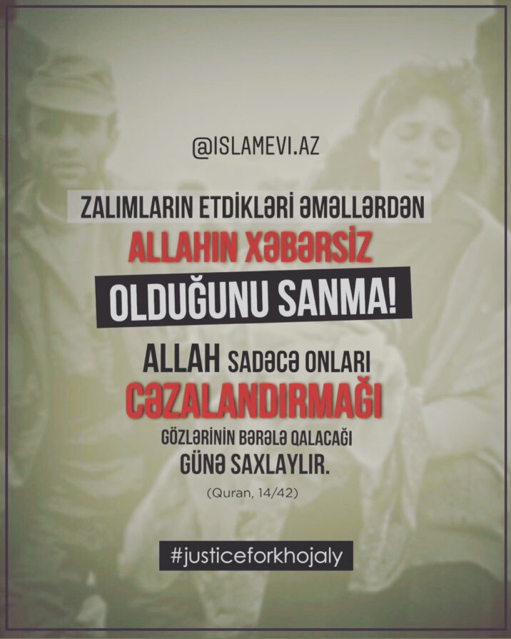 “Zalımların etdikləri əməllərdən Allahın xəbərsiz olduğunu sanma!..” “Zalımların etdikləri əməllərdən Allahın xəbərsiz olduğunu sanma!..”
