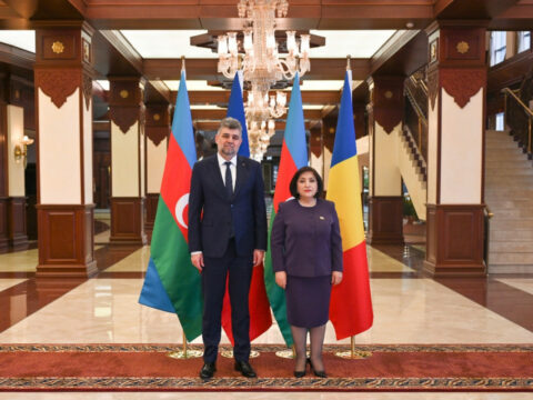 Sahibə Qafarova rumıniyalı həmkarı ilə görüşdü