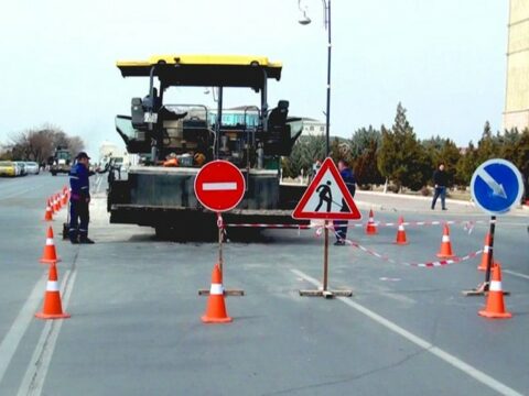 Naxçıvan şəhərinin küçə və yollarında təmir-bərpa işləri aparılır