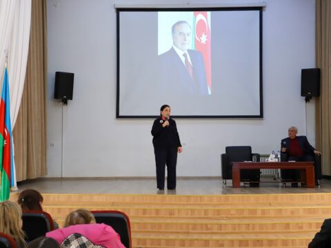 ADU-da professor Dilarə Seyidzadə ilə görüş keçirilib
