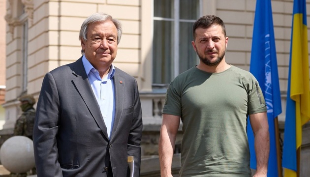 BMT baş katibi Zelenski ilə görüşür – VİDEO