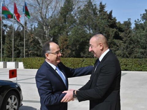 İlham Əliyev Albaniya prezidenti ilə görüşdü – FOTOLAR