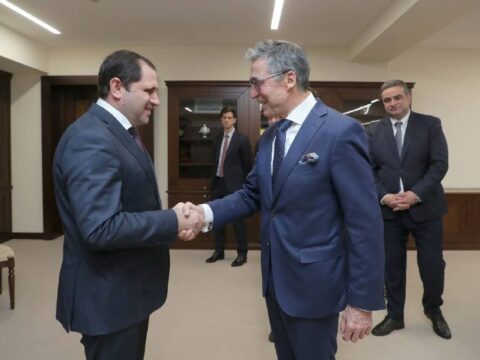 Papikyan Anders Foq Rasmussenlə görüşdü