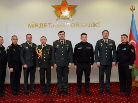 Hərbçilərimiz Qazaxıstana gedib – FOTOLAR