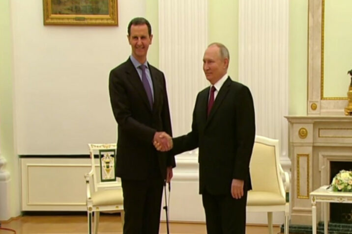 Putin Əsədlə görüşdü Putin Əsədlə görüşdü