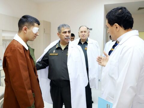 Zakir Həsənov hərbi hospitalda – VİDEO+FOTOLAR
