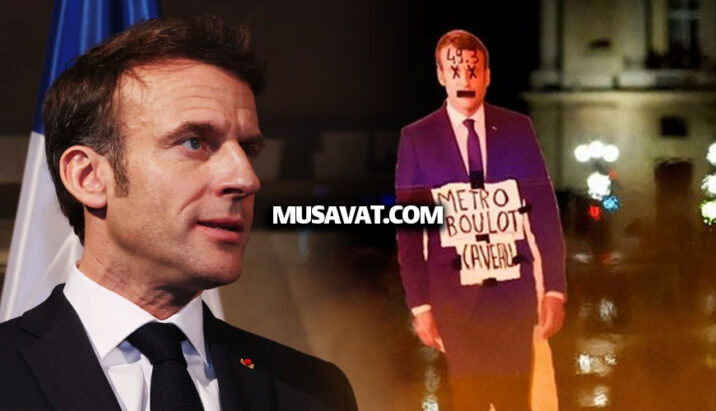 SON DƏQİQƏ! Makron canını zorla qurtardı SON DƏQİQƏ! Makron canını zorla qurtardı